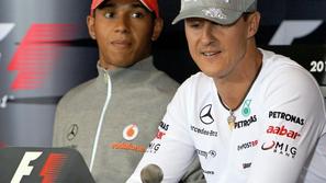 michael schumacher lewis hamilton