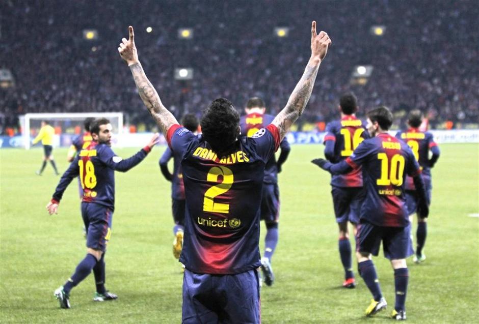 Alves Alba Messi Spartak Moskva Barcelona Liga prvakov Lužniki | Avtor: EPA