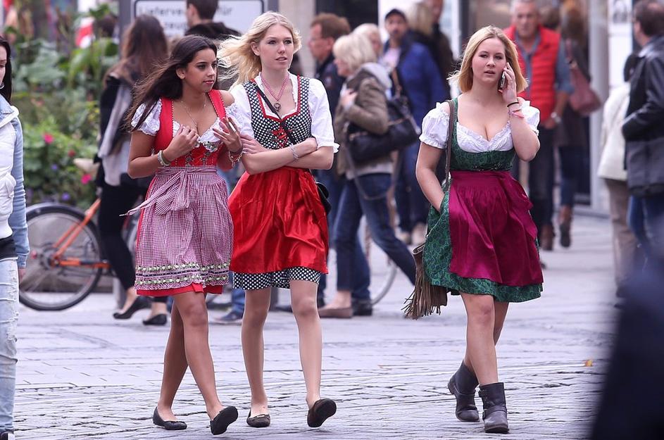 Moda na Oktoberfestu.