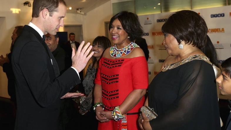 Zindzi Mandela, princ William