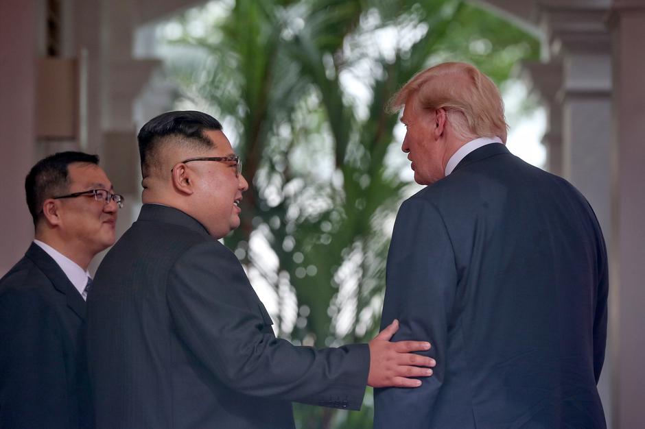 Kim Džong Un Donald Trump Singapur srečanje | Avtor: Epa