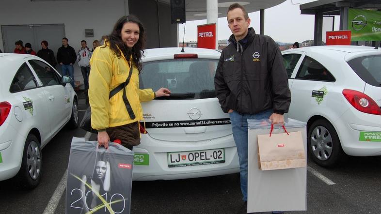 Borut Jaklič in Sara Brodnik (Foto: Grega Prebil)