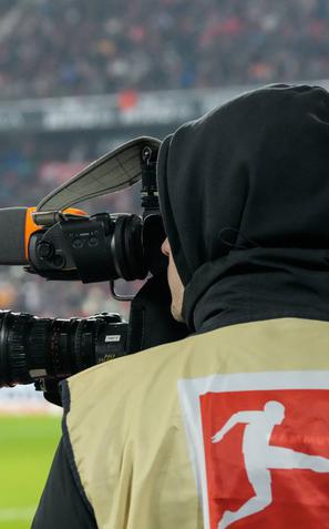 TV kamere na tekmi Bundeslige