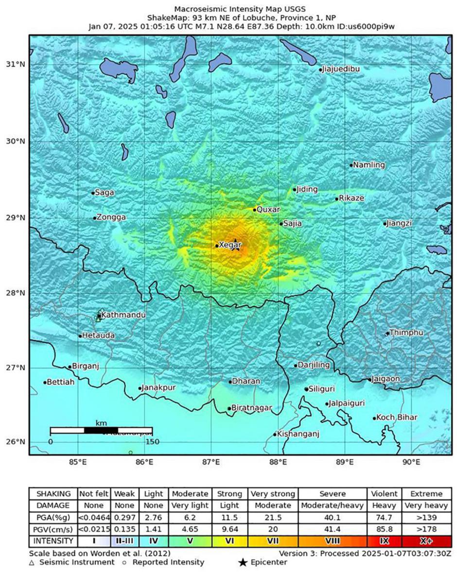 Potres v Tibetu | Avtor: epa