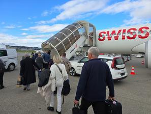 Swiss Air potniki