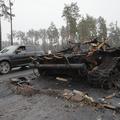 uničen tank Ukrajina
