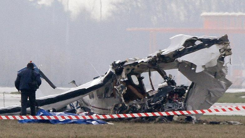 Strmoglavljenje letala v Belgiji.