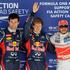 Mark Webber, Sebastian Vettel, Lewis Hamilton