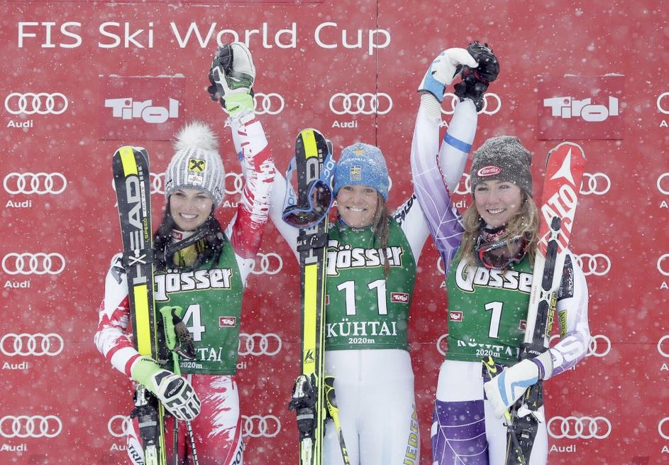 Sara Hector Anna Fenniger Mikaela Shiffrin veleslalom Kühtai