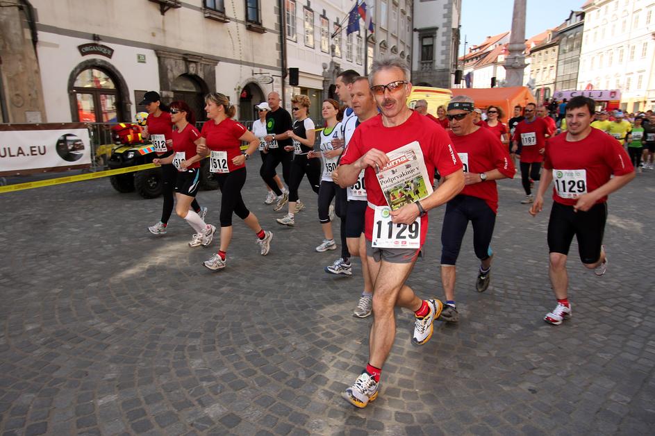 Tek in pohod potekata po poti, kjer je okupirano Ljubljano med drugo svetovno vo