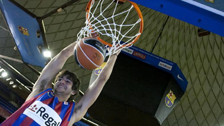 Ricky Rubio je bil najboljši strelec Barcelone. (Foto: AFP)