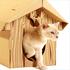 Hišica za mačke Cat Cabin. Oblikovanje: Loyal Luxe.