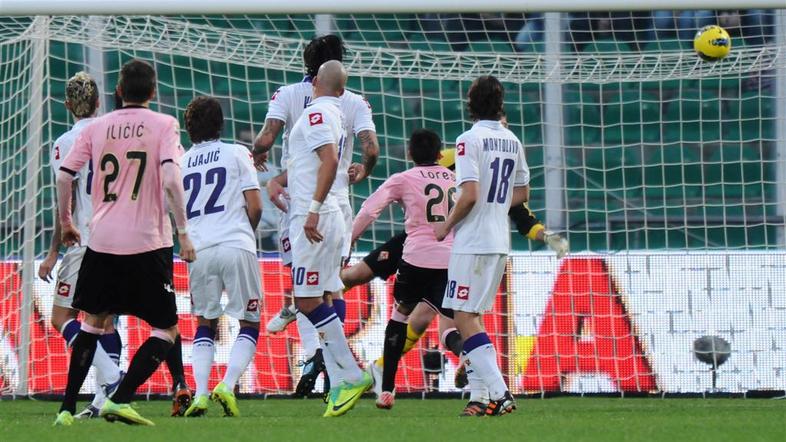 Josip Iličić Artur Boruc Palermo Fiorentina Italija Serie A