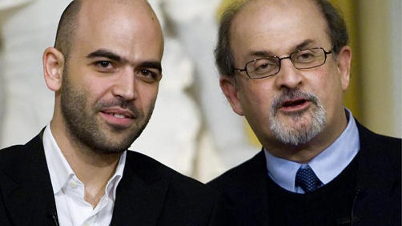 Saviano in Rushdie v Stockholmu o svobodi govora in grožnjah