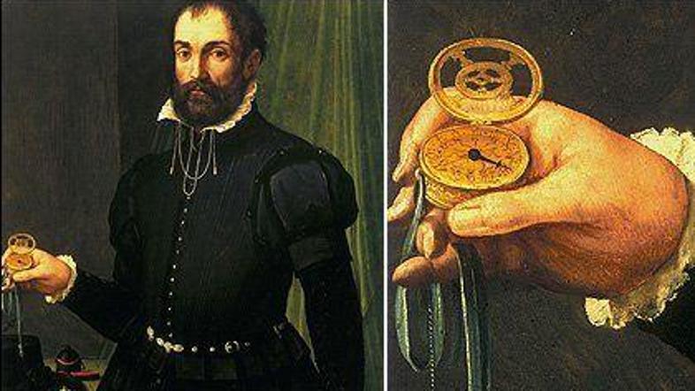 Cosimo I. de Medici s pripravo za merjenje časa, ki je bila v tistih časih še ve