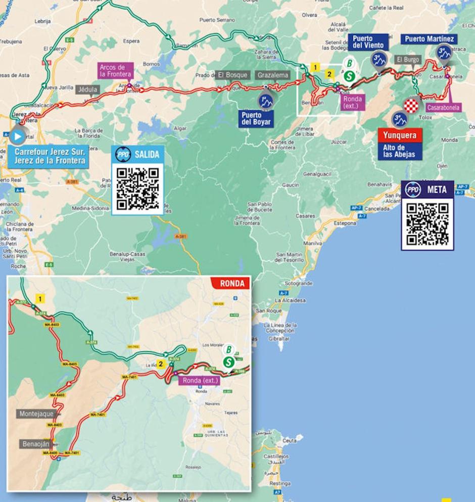 Trasa šeste etape Vuelte | Avtor: Cyclingstage