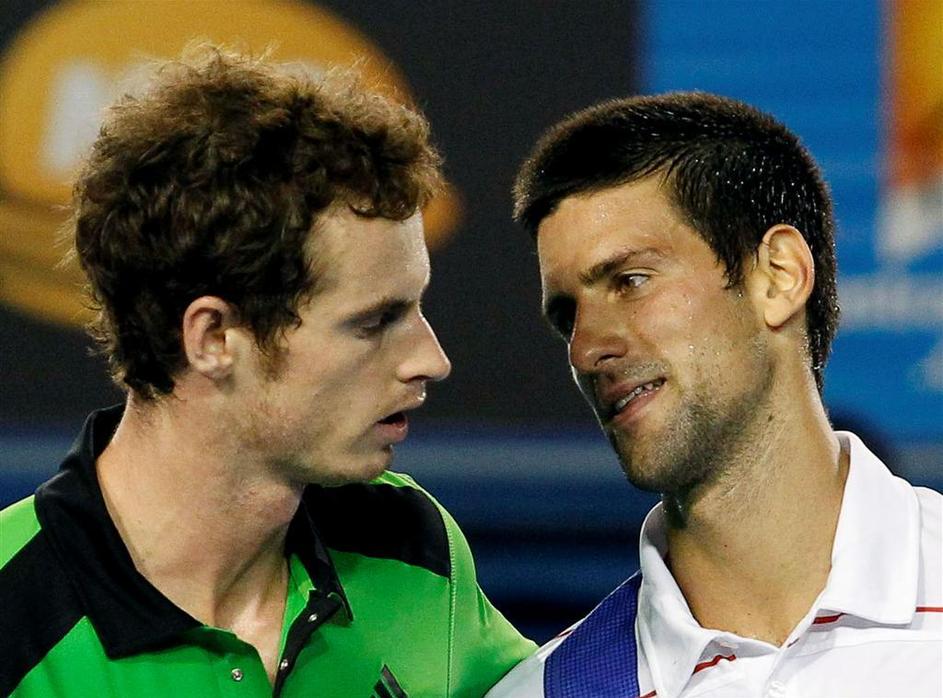 Andy Murray in Novak Djoković