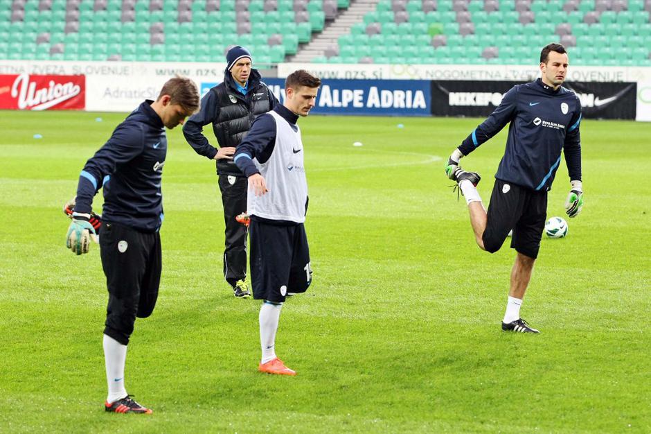 vid belec samir handanović slovenska nogometna reprezentanca trening stožice | Avtor: Saša Despot